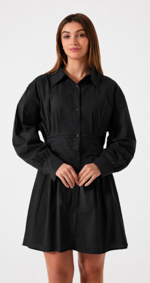 VESTIDO PINZADO POPLIN