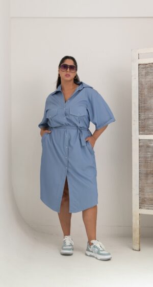 VESTIDO CAMISERO SIMIL JEAN