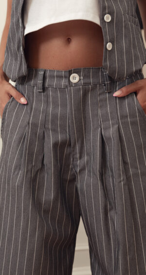 Alternative view of MAXI PALAZO PINZADO SASTRERO RAYADO