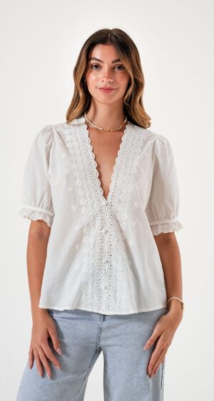 CAMISA BORDADA - Q020