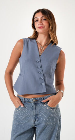 CHALECO CRUZADO SASTRERO - S50430