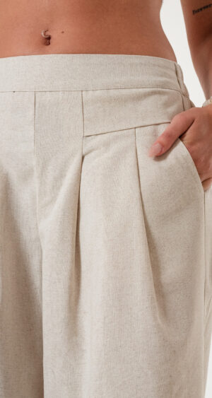 Alternative view of PALAZO PINZADO LINO SASTRERO - W024