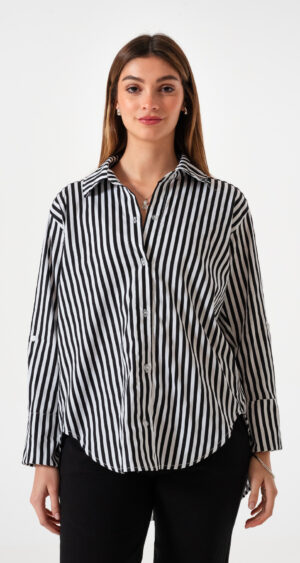 CAMISA OVER ERIKA POPLIN RAYADO