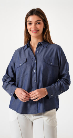 Alternative view of CAMISA BOTONES SIMIL JEAN