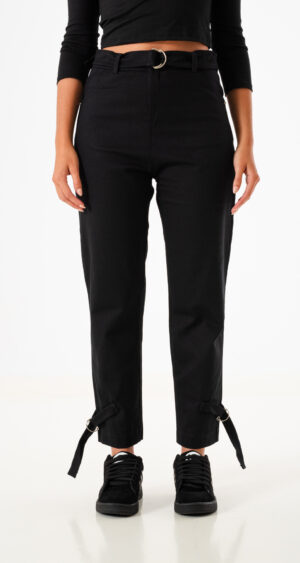 MOM SLOUCHY CINTO GABARDINA