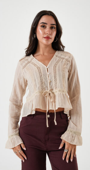 CAMISA BORDADA - Q014