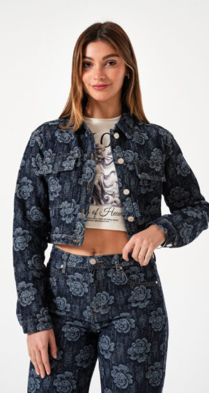 CAMPERA JEAN BORDADO - L-0059-1