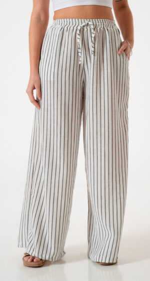 MAXI PALAZO LINO RAYADO