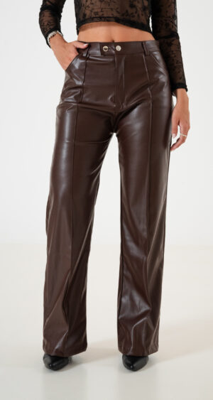 PANTALON RECTO DESPUNTE ECOCUERO