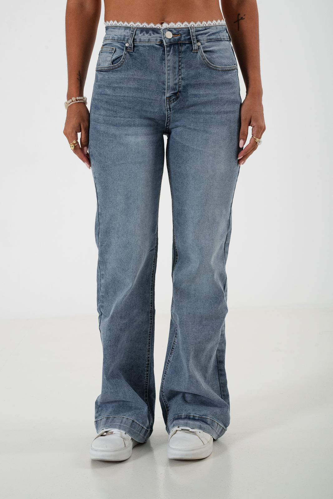 JEAN WID LEG ENCAJE - LY-071