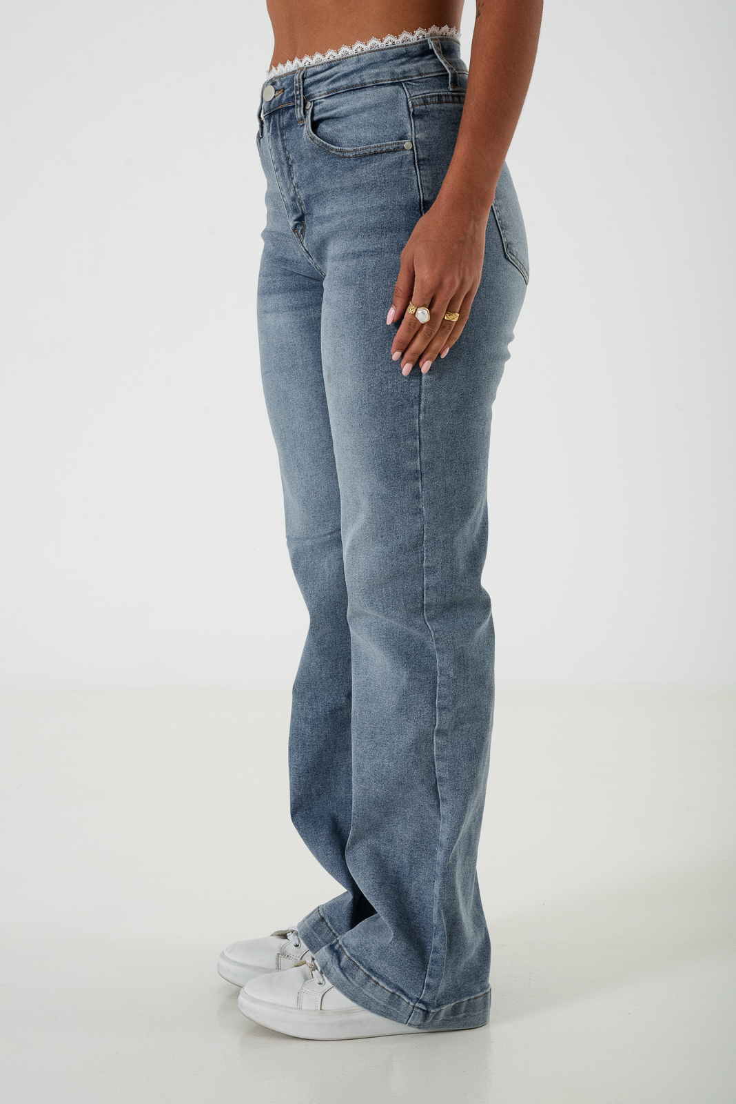 JEAN WID LEG ENCAJE - LY-071 - Imagen 5