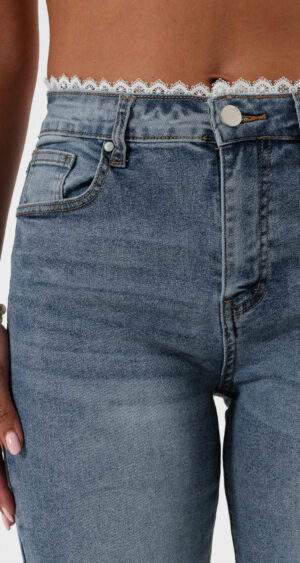 Alternative view of JEAN WID LEG ENCAJE - LY-071