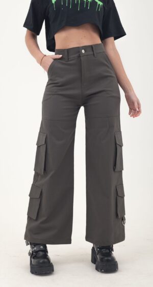WID LEG DOBLE CARGO GABARDINA
