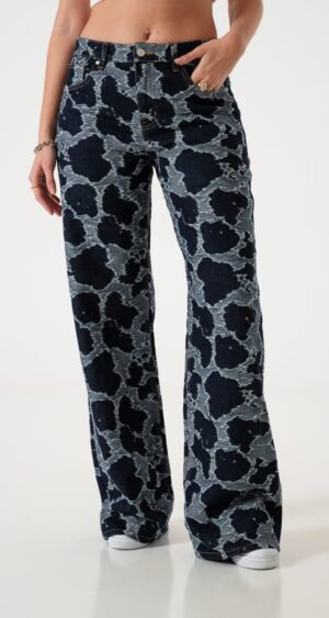 JEAN WID LEG BORDADO - LY086-2