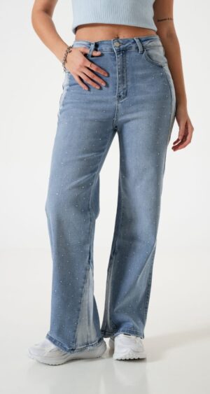 JEAN WID LEG STRASS - A25R01