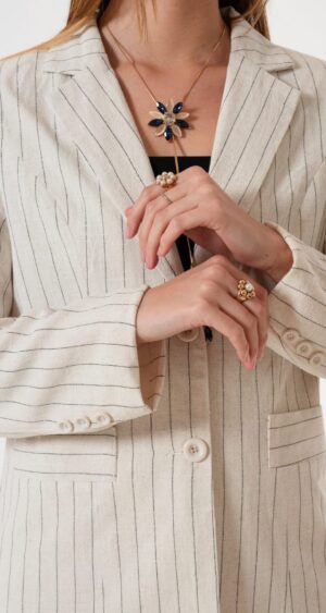 Alternative view of CONJUNTO LINO RAYADO - 90351-KS242