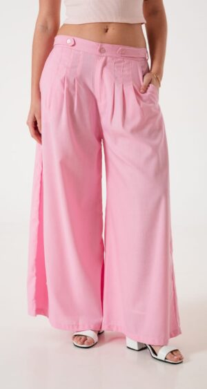 MAXI PALAZO 3 PINZAS LINO