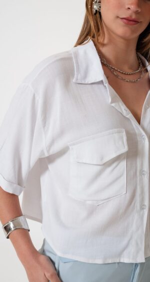 Alternative view of CAMISA MANGA CORTA LINO