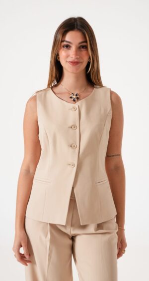 CHALECO LARGO SASTRERO - 334