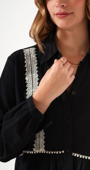 Alternative view of CAMISA BORDADA - Q010