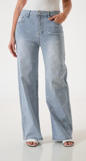 JEAN WID LEG BORDADO - MME-W3650