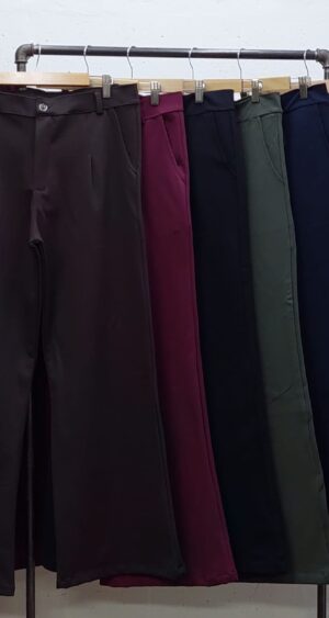 Alternative view of PALAZO PINZADO PUNTO ROMA PLUS SIZE