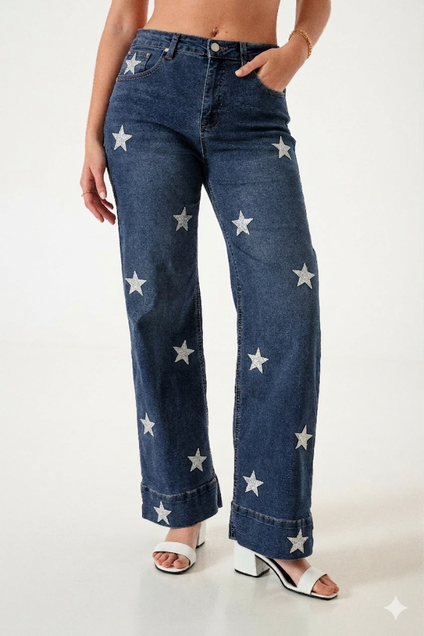JEAN WID LEG ESTRELLAS - LYFJ707
