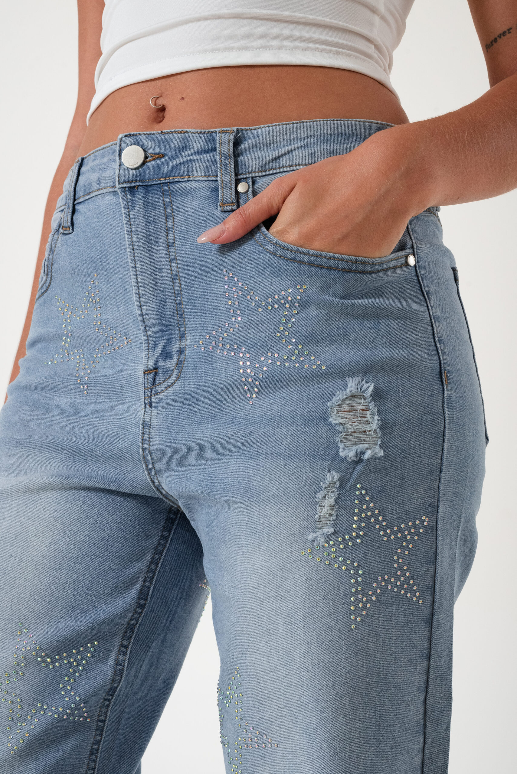 JEAN RECTO STRASS - LYFJ911 - Imagen 2
