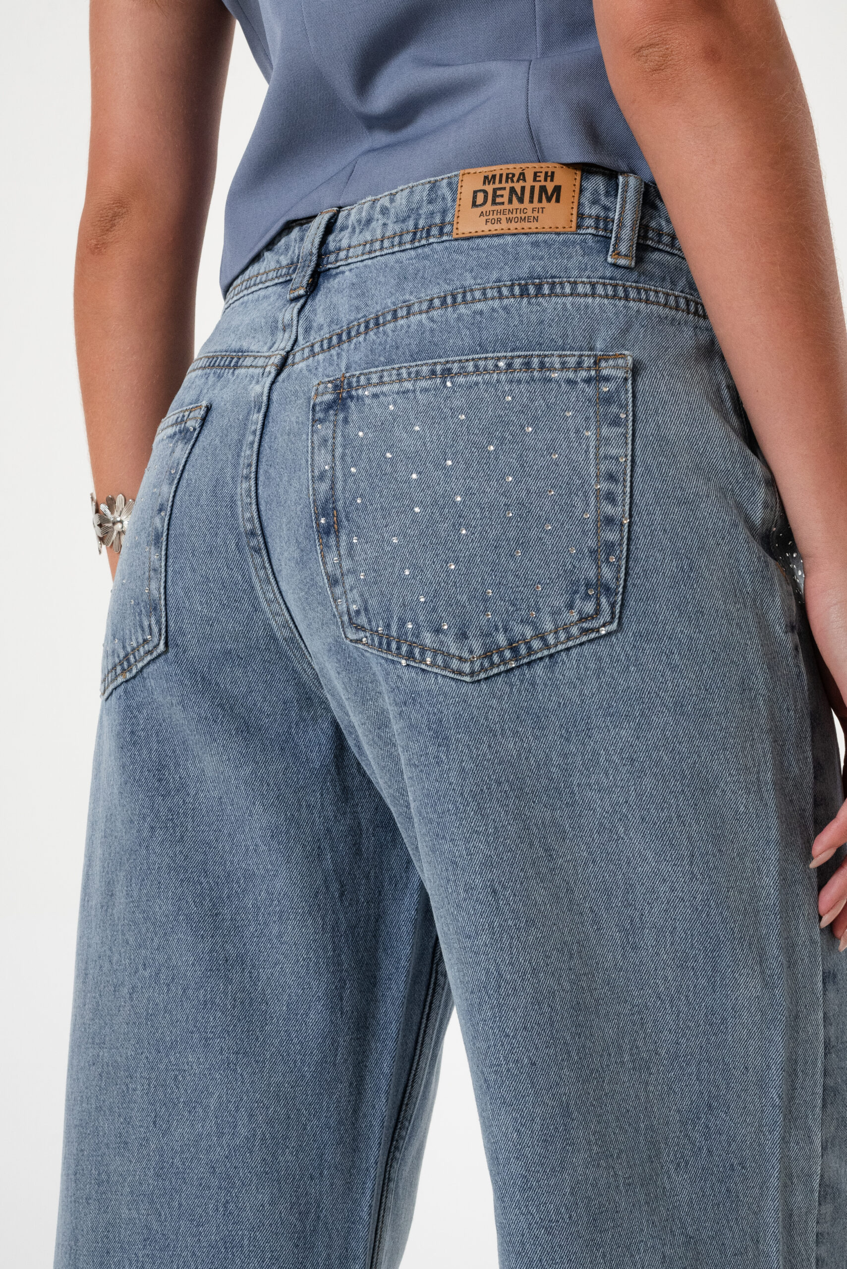 JEAN WID LEG BOTAMANGA STRASS - LYFJ820 - Imagen 3