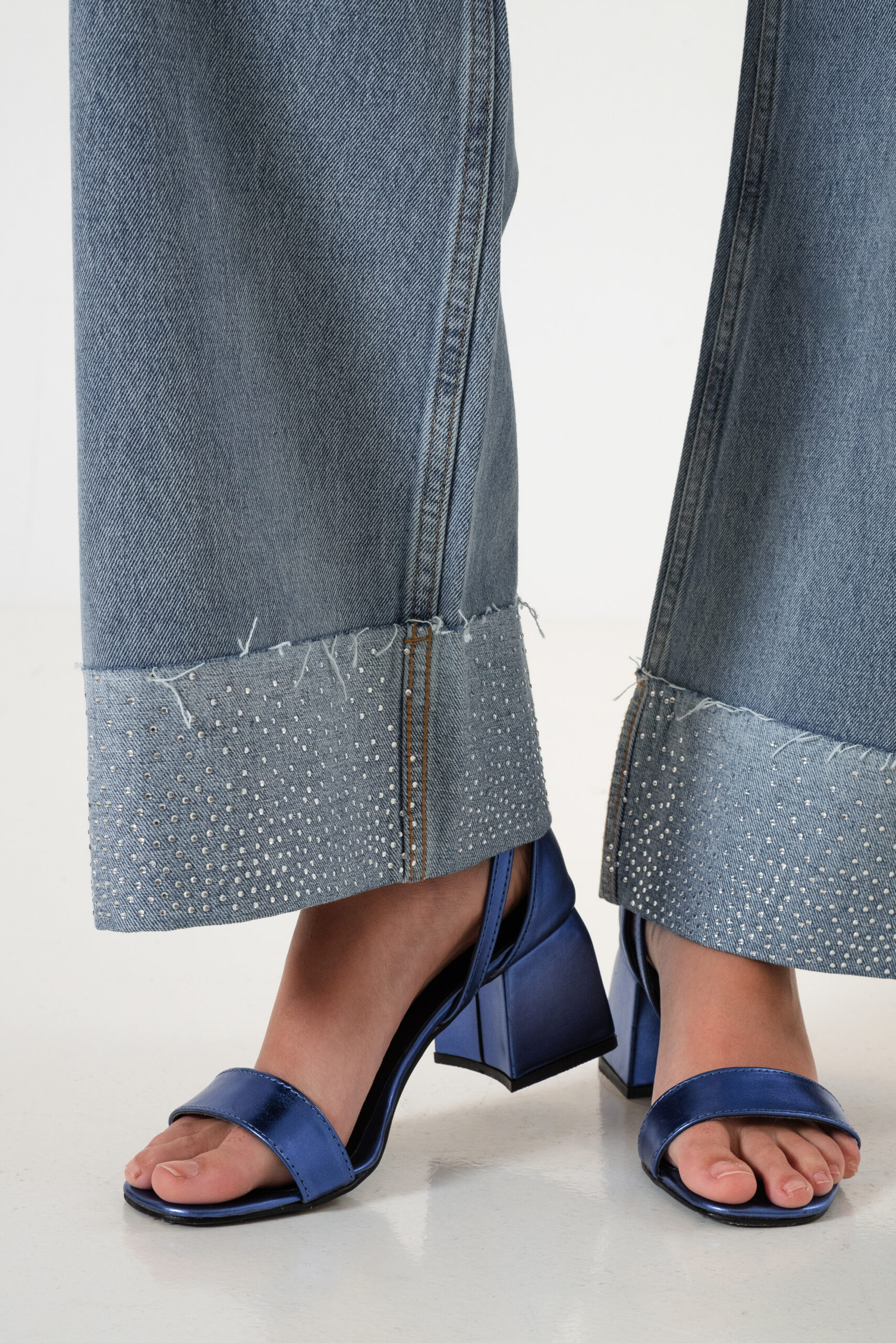 JEAN WID LEG BOTAMANGA STRASS - LYFJ820 - Imagen 4