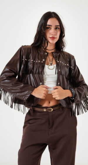 CASACA FLECOS ECOCUERO