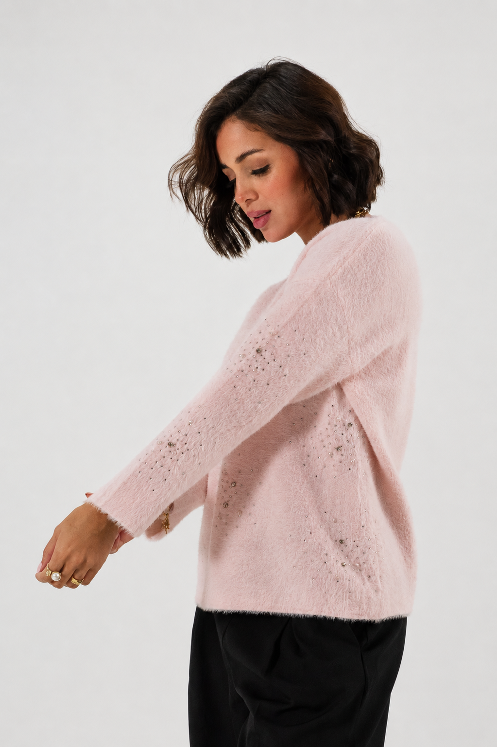 SACO CUELLO V CON STRASS - 010 - Imagen 5
