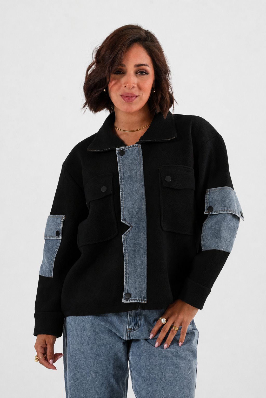 CAMPERA SUETER CON JEANS - 337