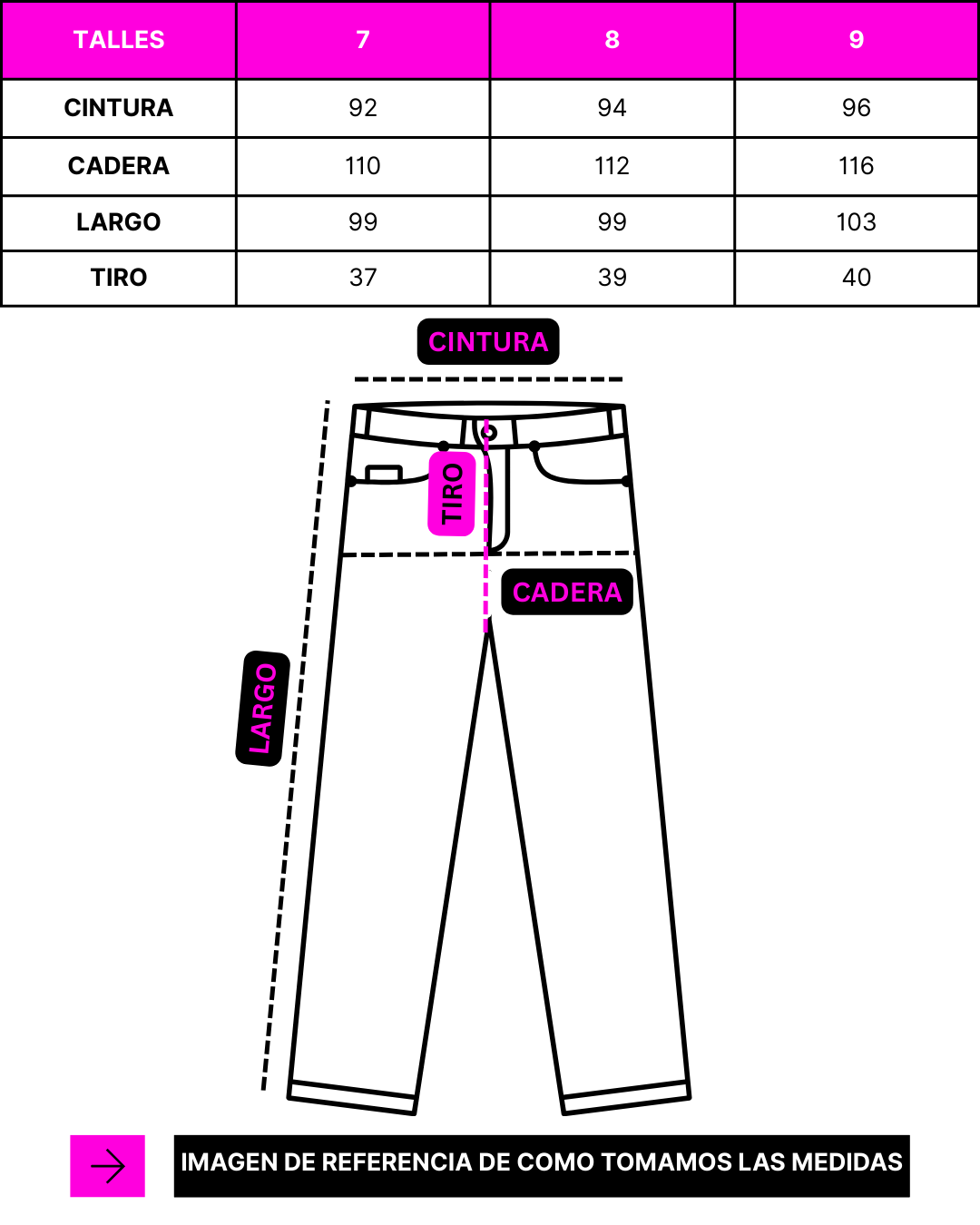 MOM PINZADO PUNTO ROMA / SIMIL JEAN PLUS SIZE - Imagen 4