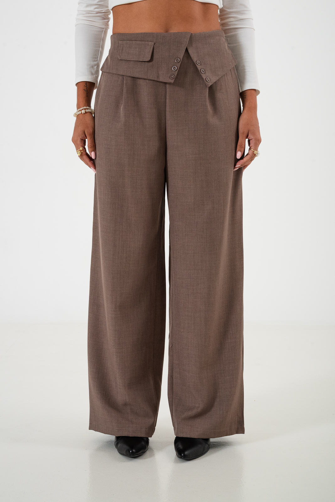 PANTALON CON CINTURA ANCHA - KS-328