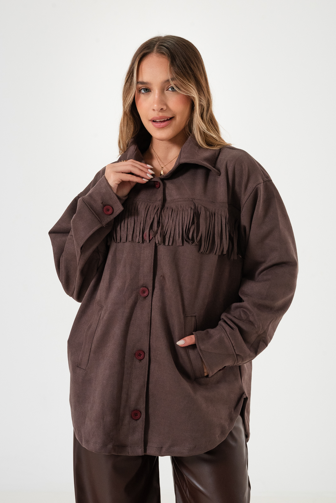 CAMISACO FLECOS SUED