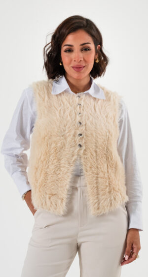 CHALECO PIEL C/BOTONES - 5039