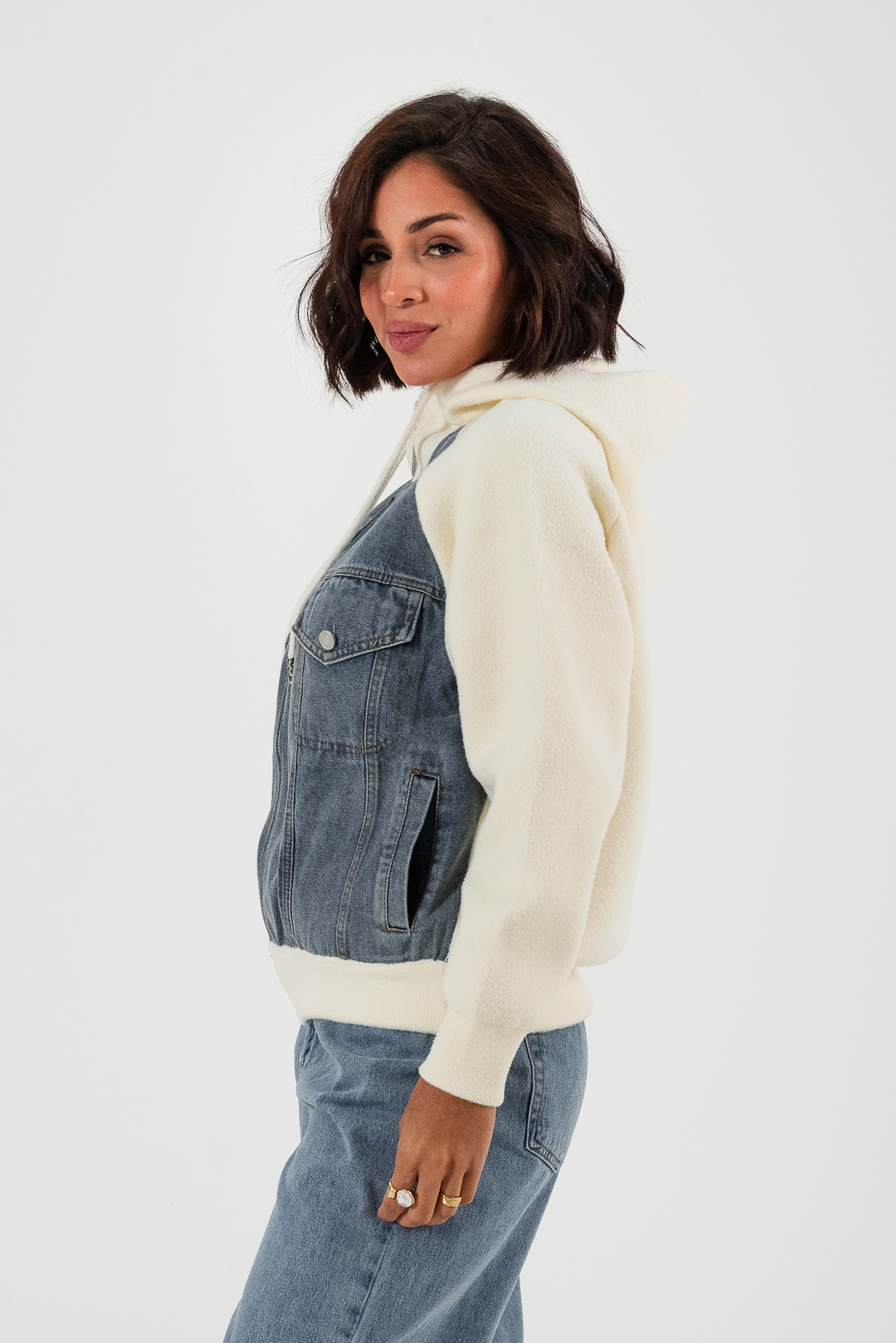 CAMPERA DE SUETER CON JEANS - 393 - Imagen 5