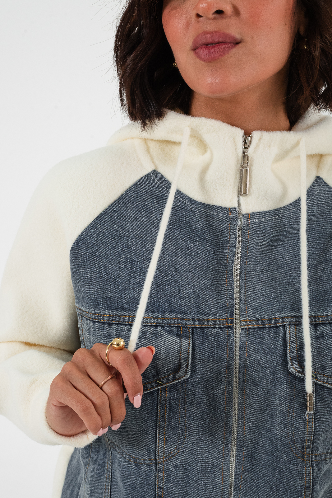 CAMPERA DE SUETER CON JEANS - 393 - Imagen 2