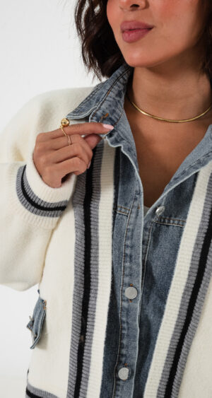 Alternative view of SACO SUETER CON JEANS - 068