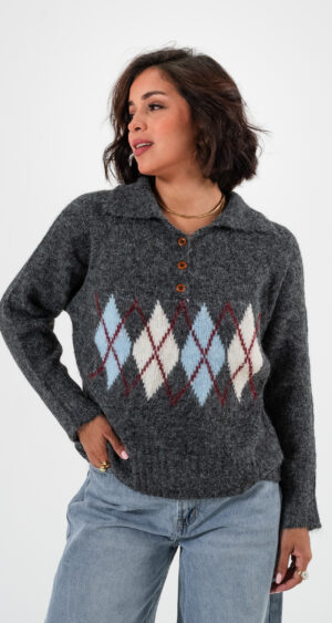 SUETER CUELLO ROMBO - A02