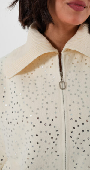 Alternative view of CAMPERA SUETER CON BRILLO - 179-1