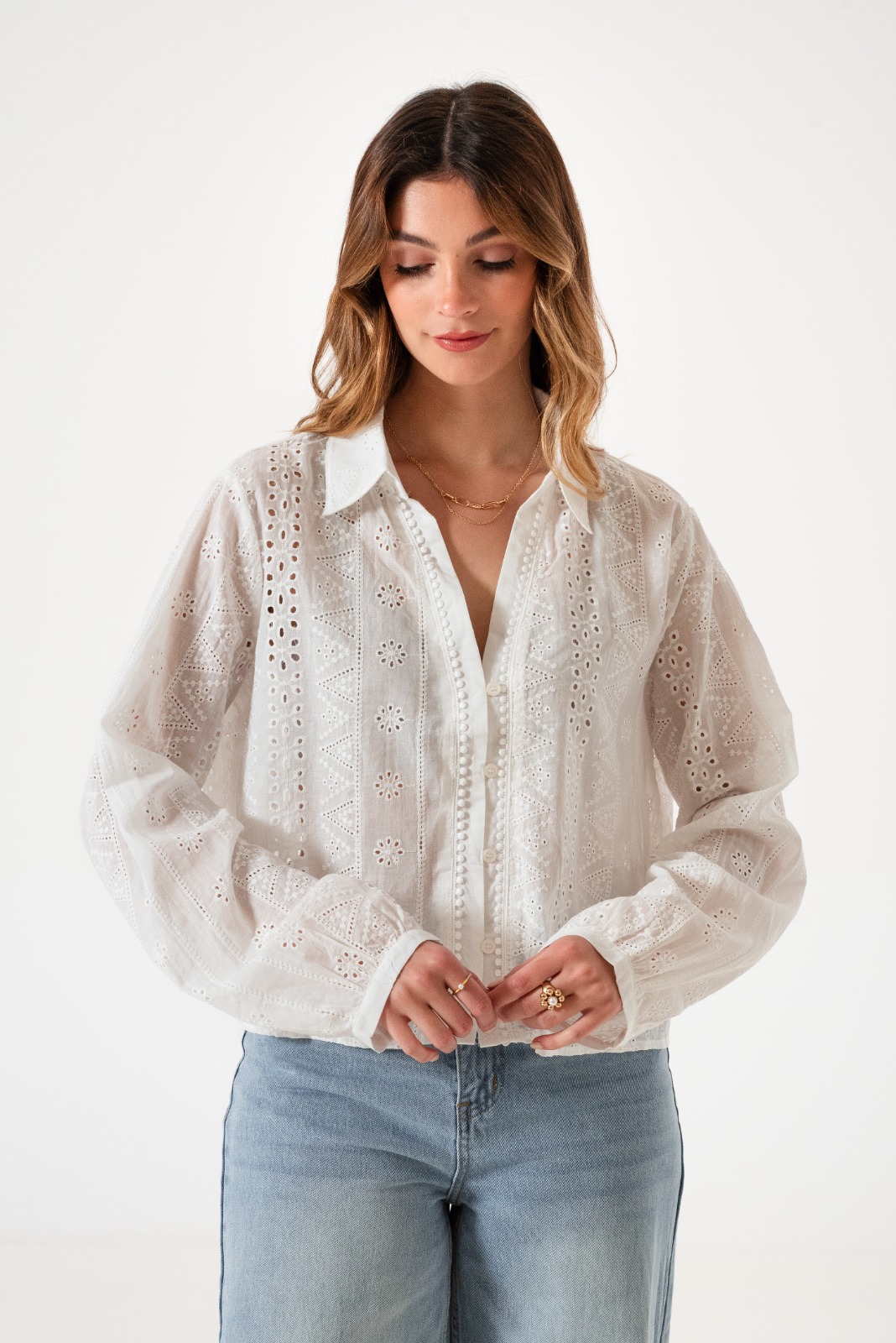 CAMISA BRODERIE - Q013