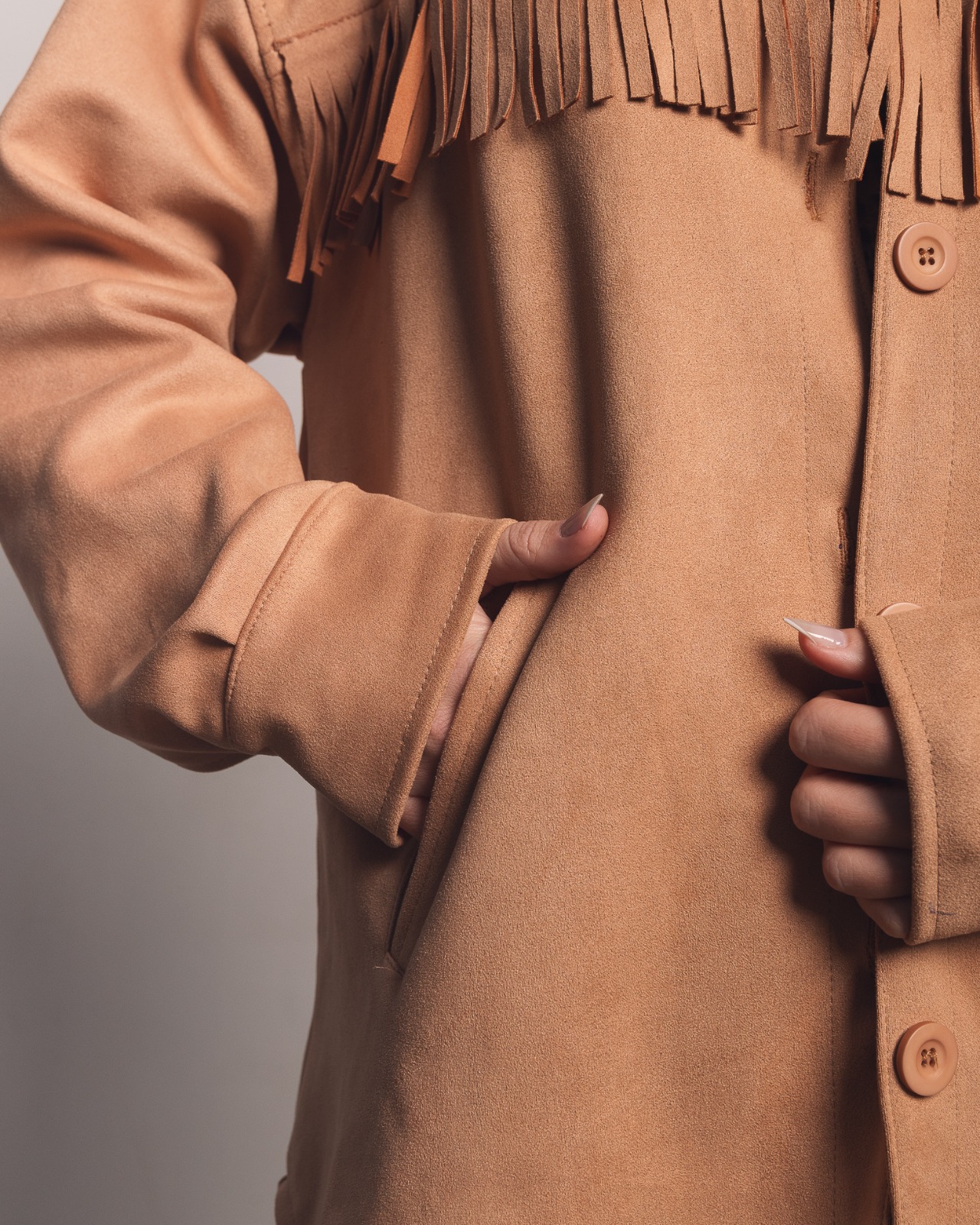 CAMISACO FLECOS SUED - Imagen 4