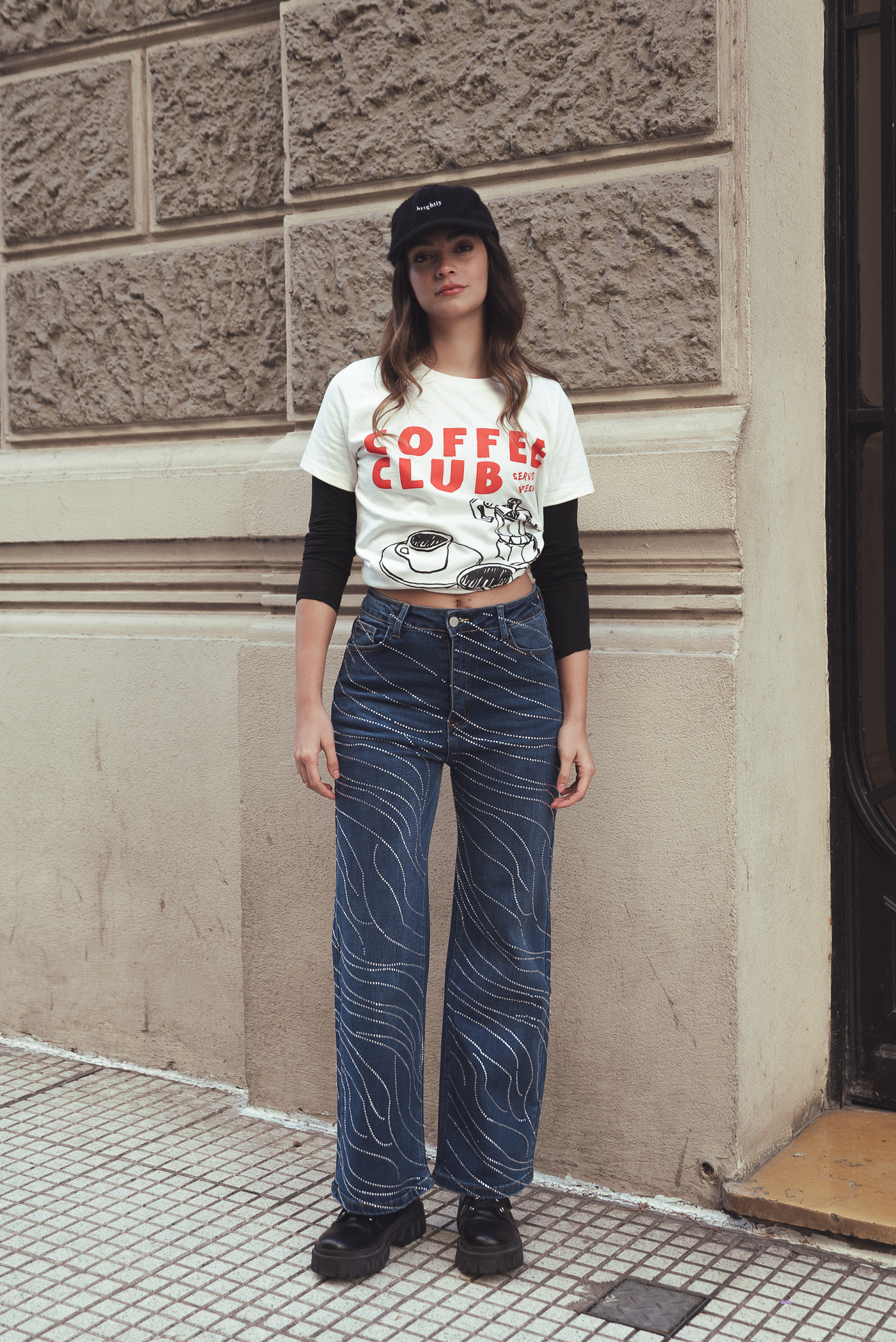 JEAN WID LEG STRASS - A25R20 - Imagen 6