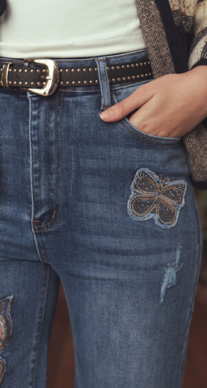 Alternative view of JEAN WID LEG MARIPOSAS - A25R17