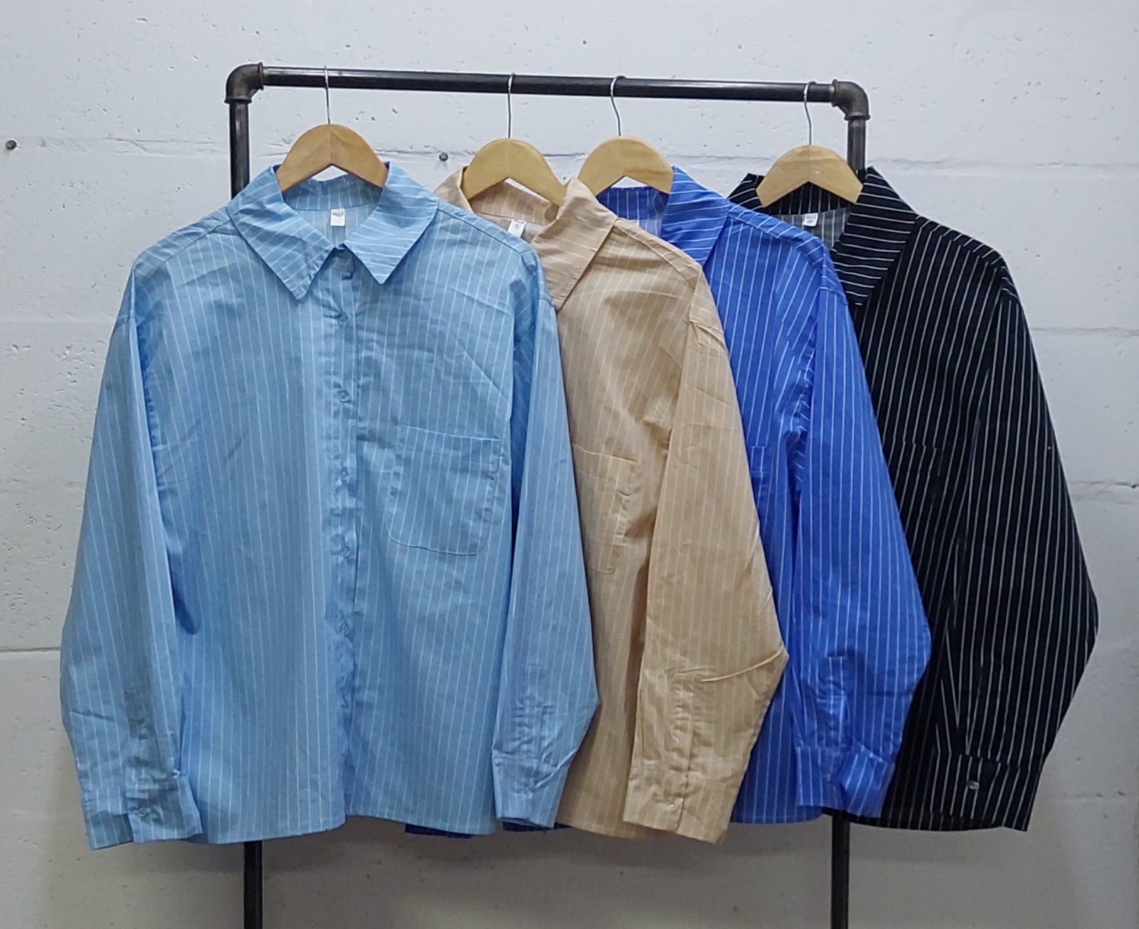 CAMISA OVER ERIKA POPLIN RAYADO - PLUS SIZE - Imagen 2